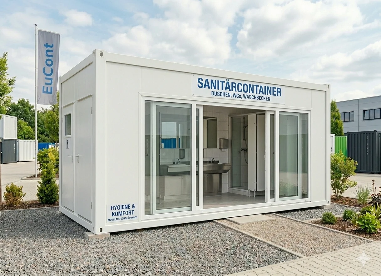 Neue Sanitärcontainer