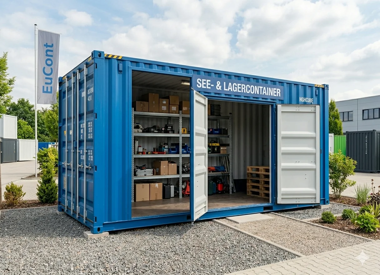Neue Lager- und Seecontainer